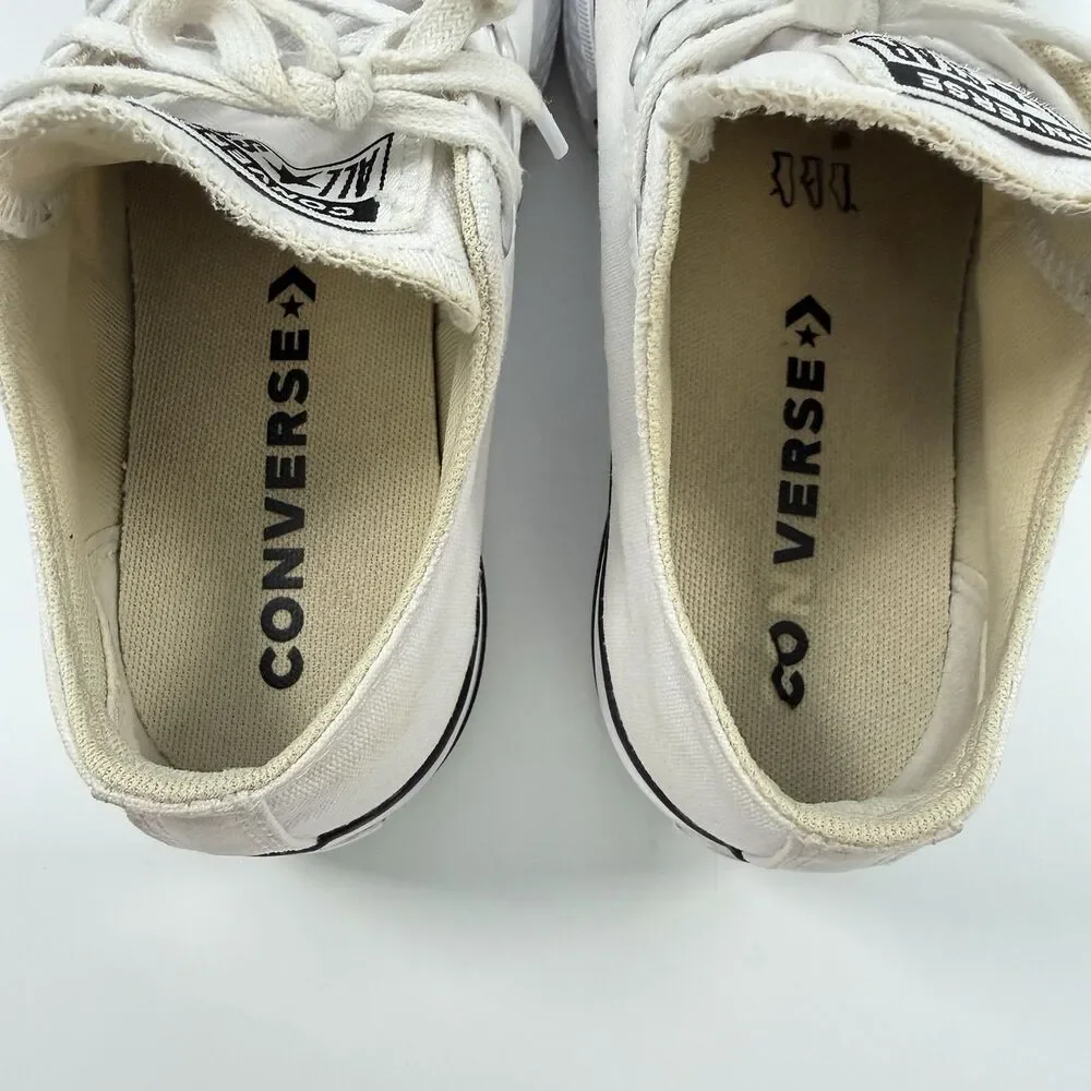 Converse Chuck Taylor All Star Lift Platform Low Sneakers Womens White Size 7 - Picture 9 of 10